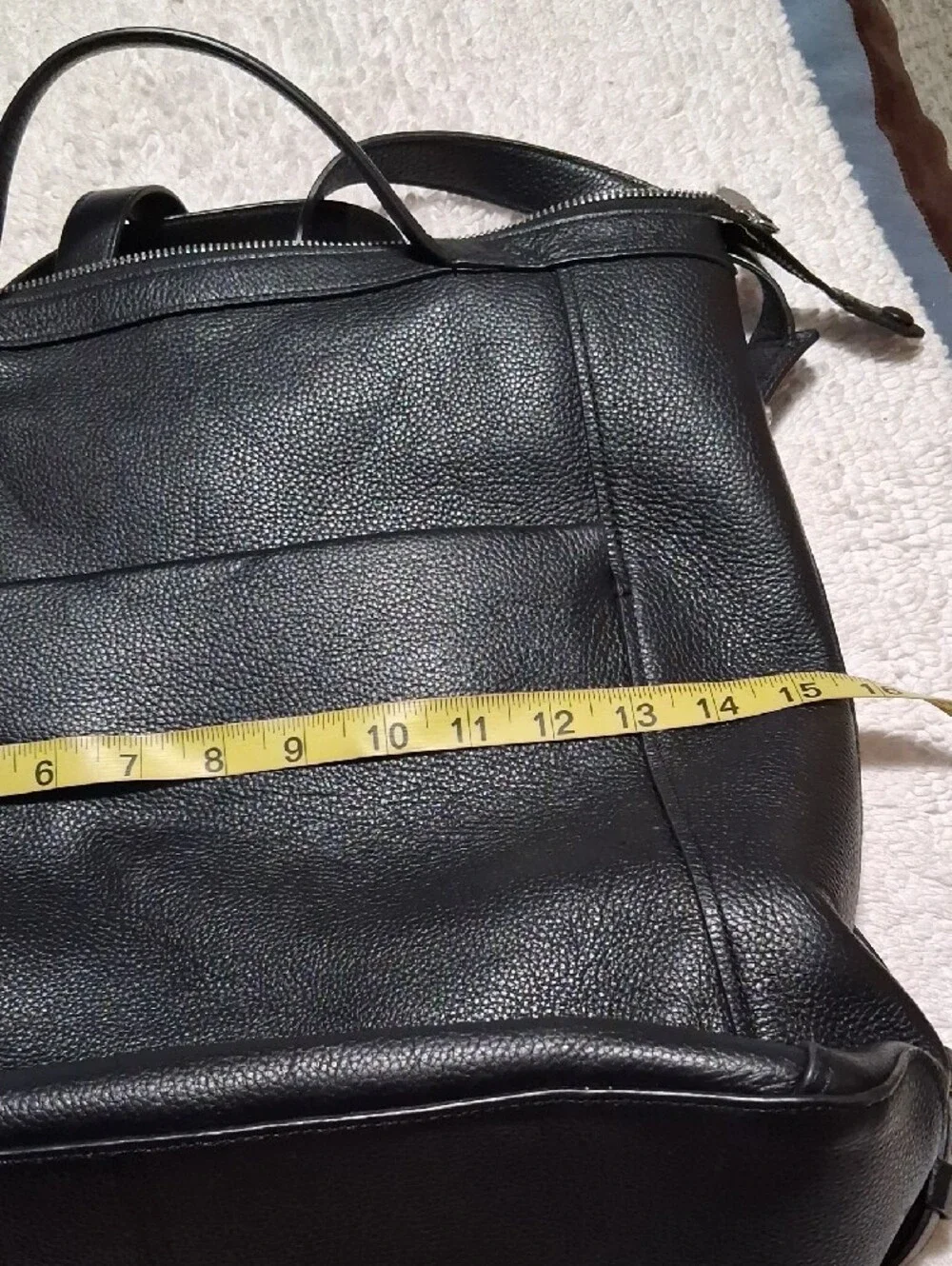 Cole Haan Black Leather Backpack Tote